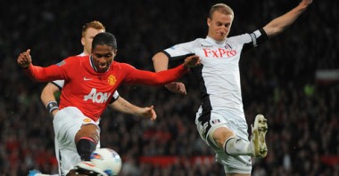 Antonio Valencia in action for Man United against Fulham