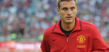 Nemanja Vidic training for Manchester United